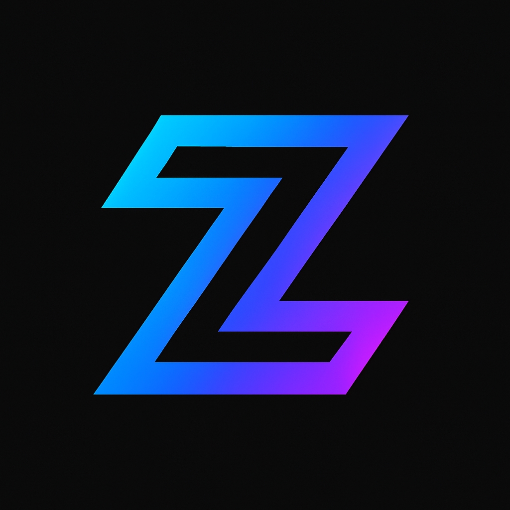 Vivid Futuristic 'Z' Symbol Modern Design Monogram