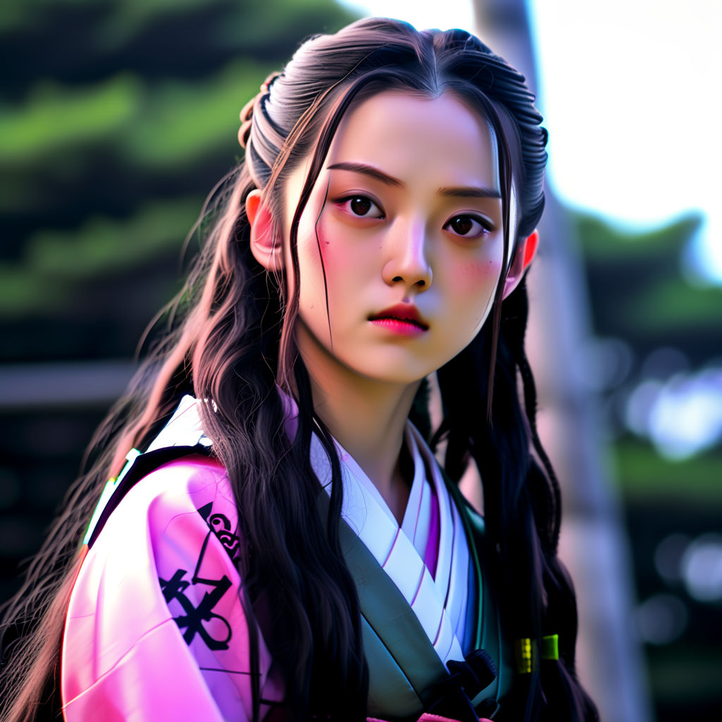 Nezuko Kamado Kimetsu no Yaiba Realistic shot by POSEIDON - Playground