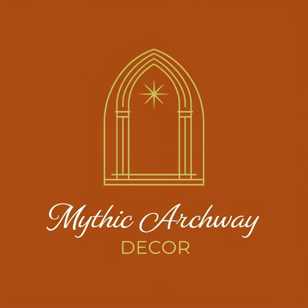 Elegant Mythic Archway Logo for Fantasy Home Decor Store