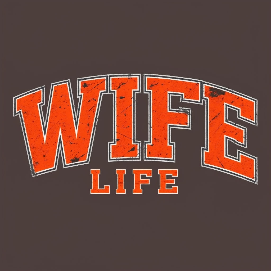 Bold Wife Life Typography Design for Trendy Hats