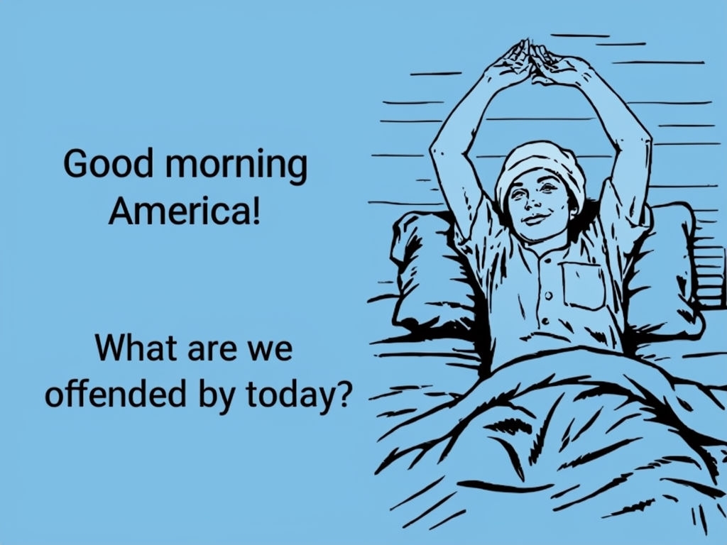 Humorous Good Morning America Meme with Vintage Illustration Memes