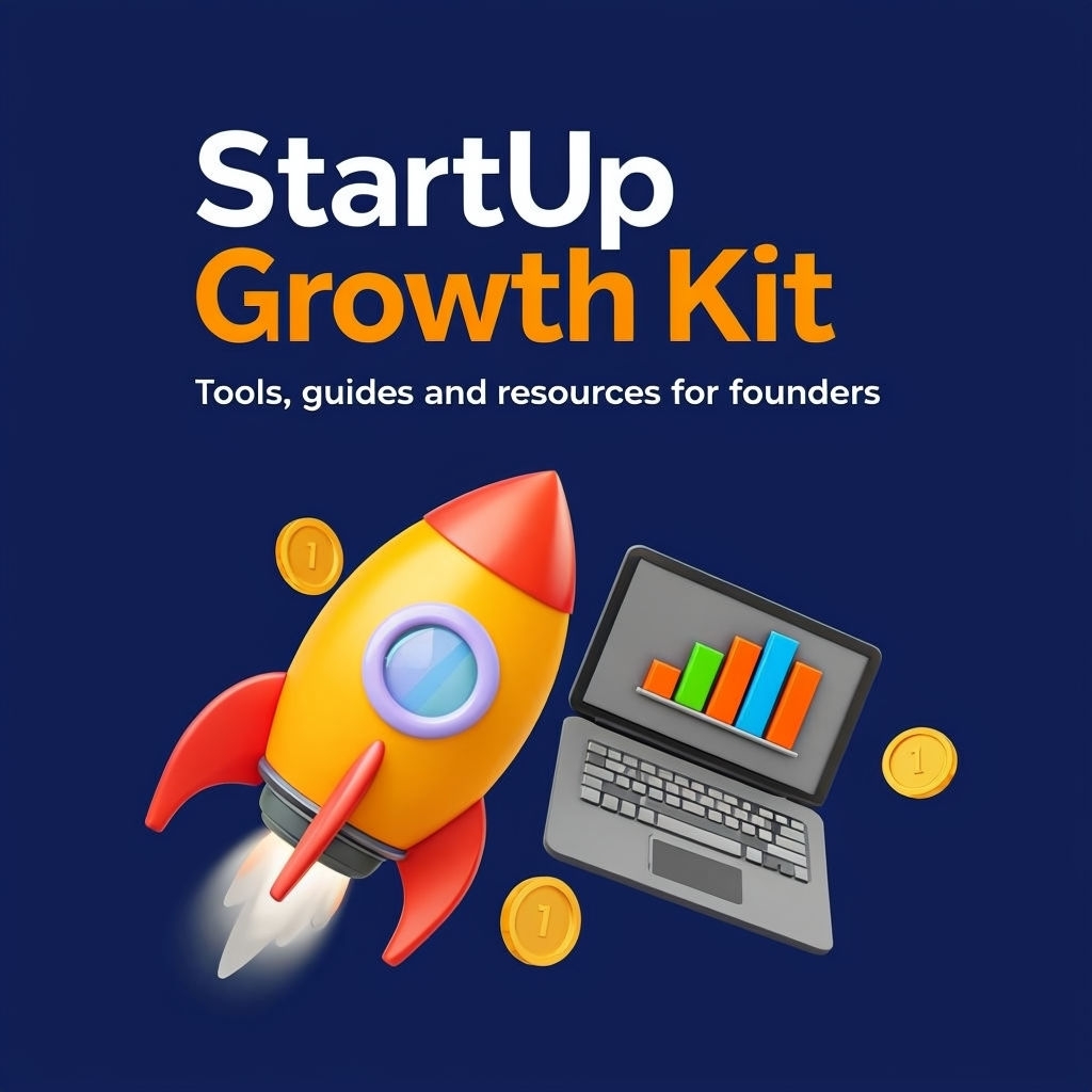 Vibrant StartUp Growth Kit Promotional Graphic Design Social Media Post