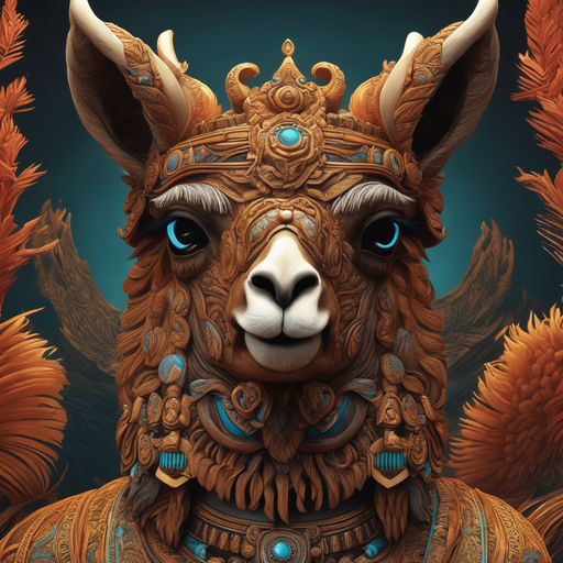 Muscular Llama god by Nicholas Rhoads - Playground