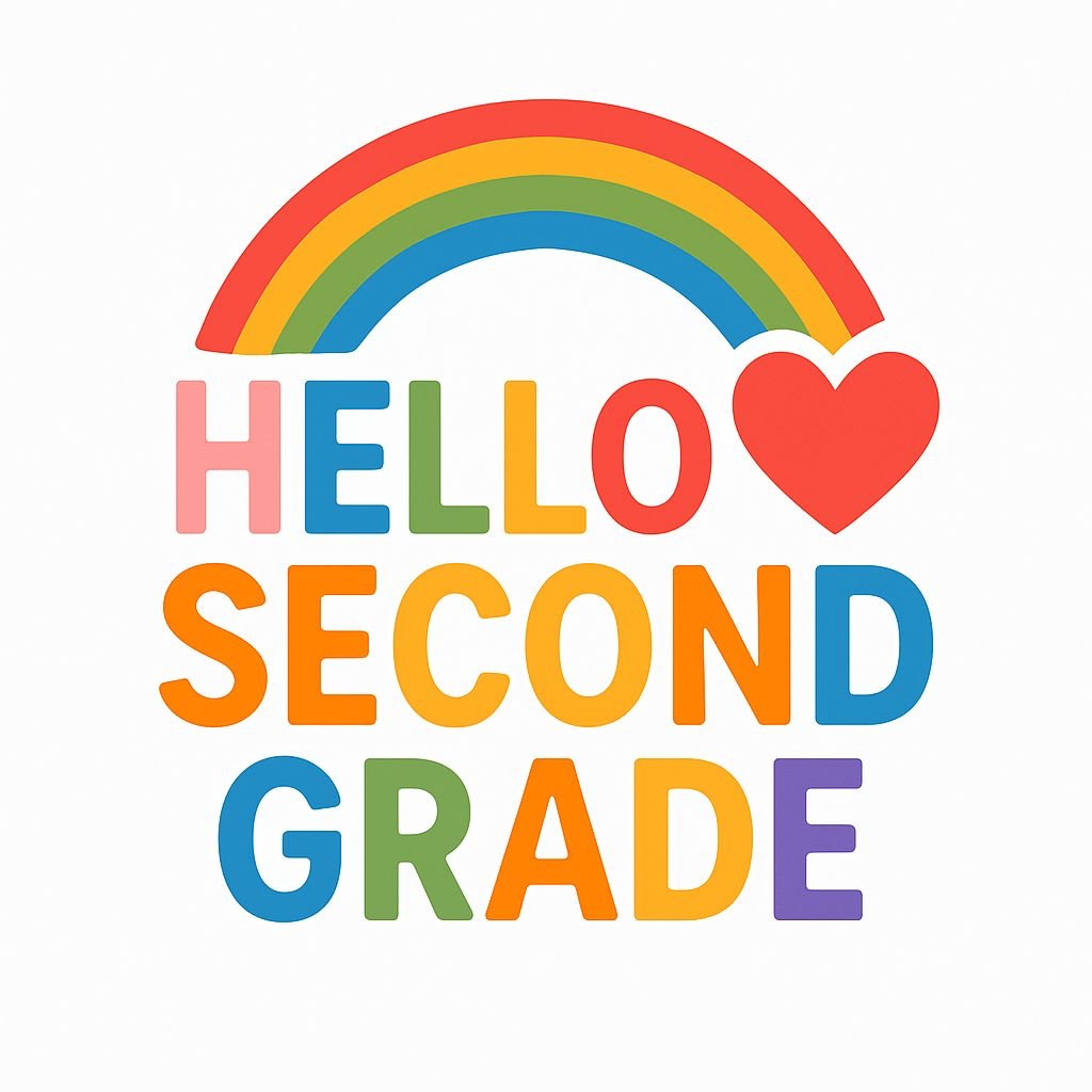 Cheerful Hello Second Grade Colorful Text T-Shirt