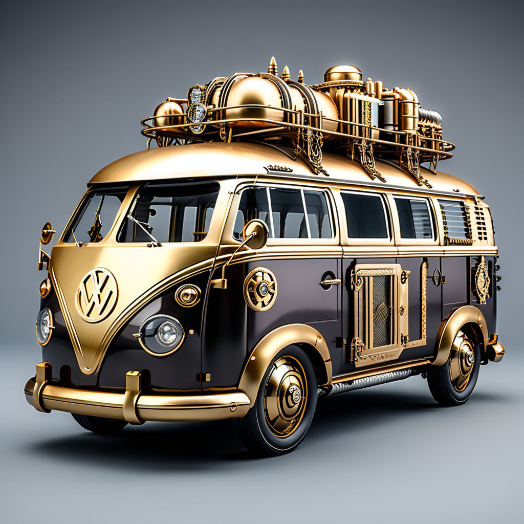 VW Bus in steampunk design by Andrea Palladio - Playground