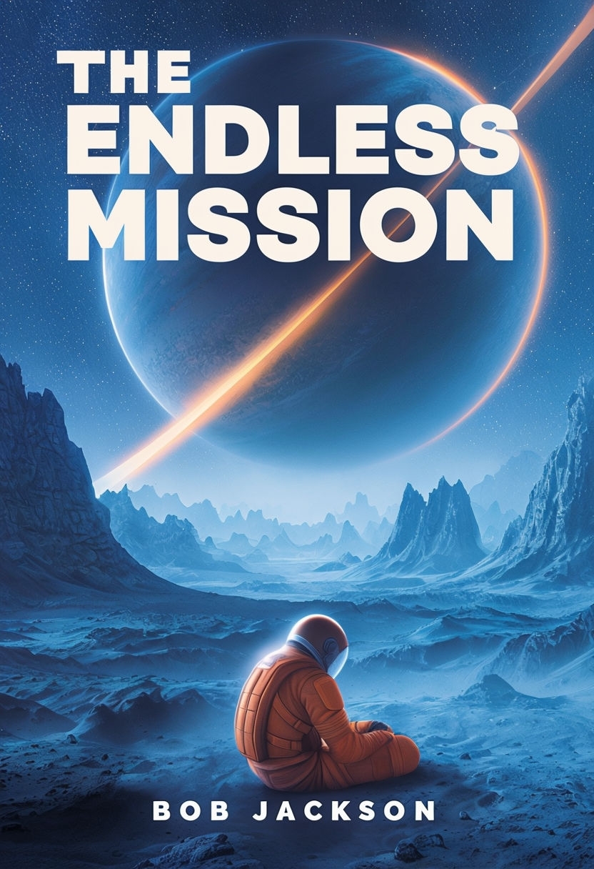 Dramatic Sci-Fi Book Cover for The Endless Mission EBook Cover