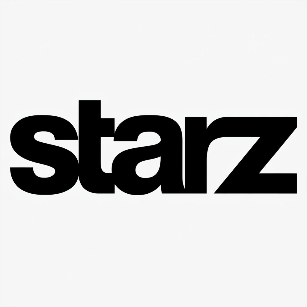 Modern Bold Starz Logo Design on White Background Logo