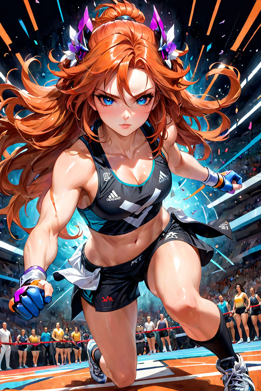 anime athletic girl