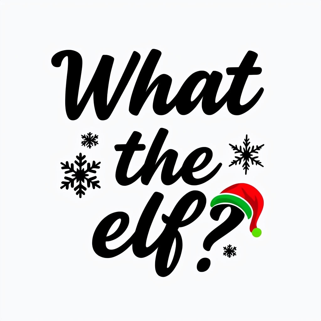 What the Elf? Festive Minimalist Holiday Mug