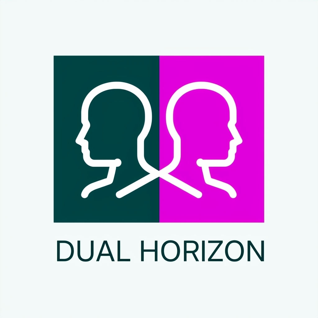 Modern Dual Horizon Minimalist Logo Design for Consultancy