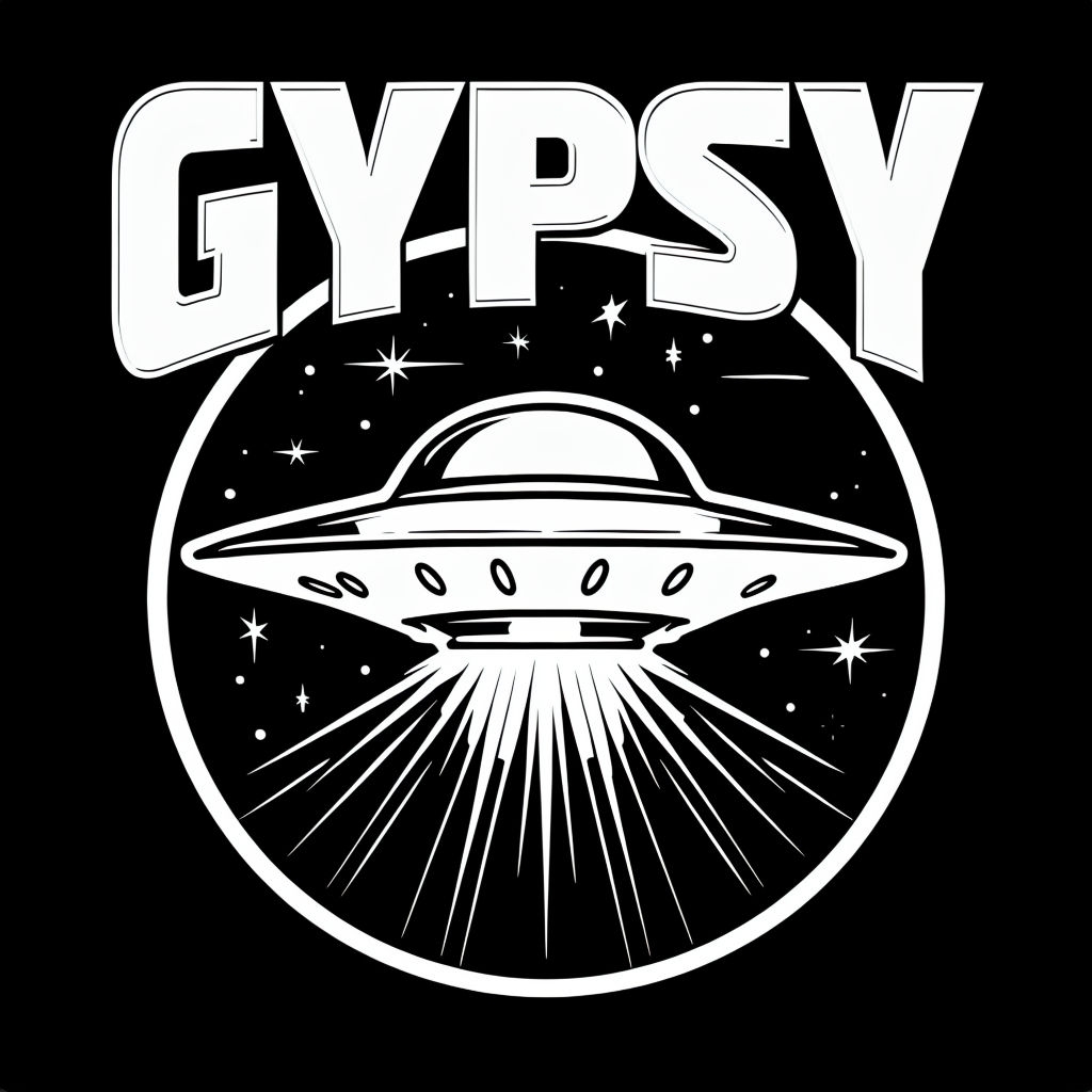 Bold Gypsy UFO Graphic Design T-Shirt
