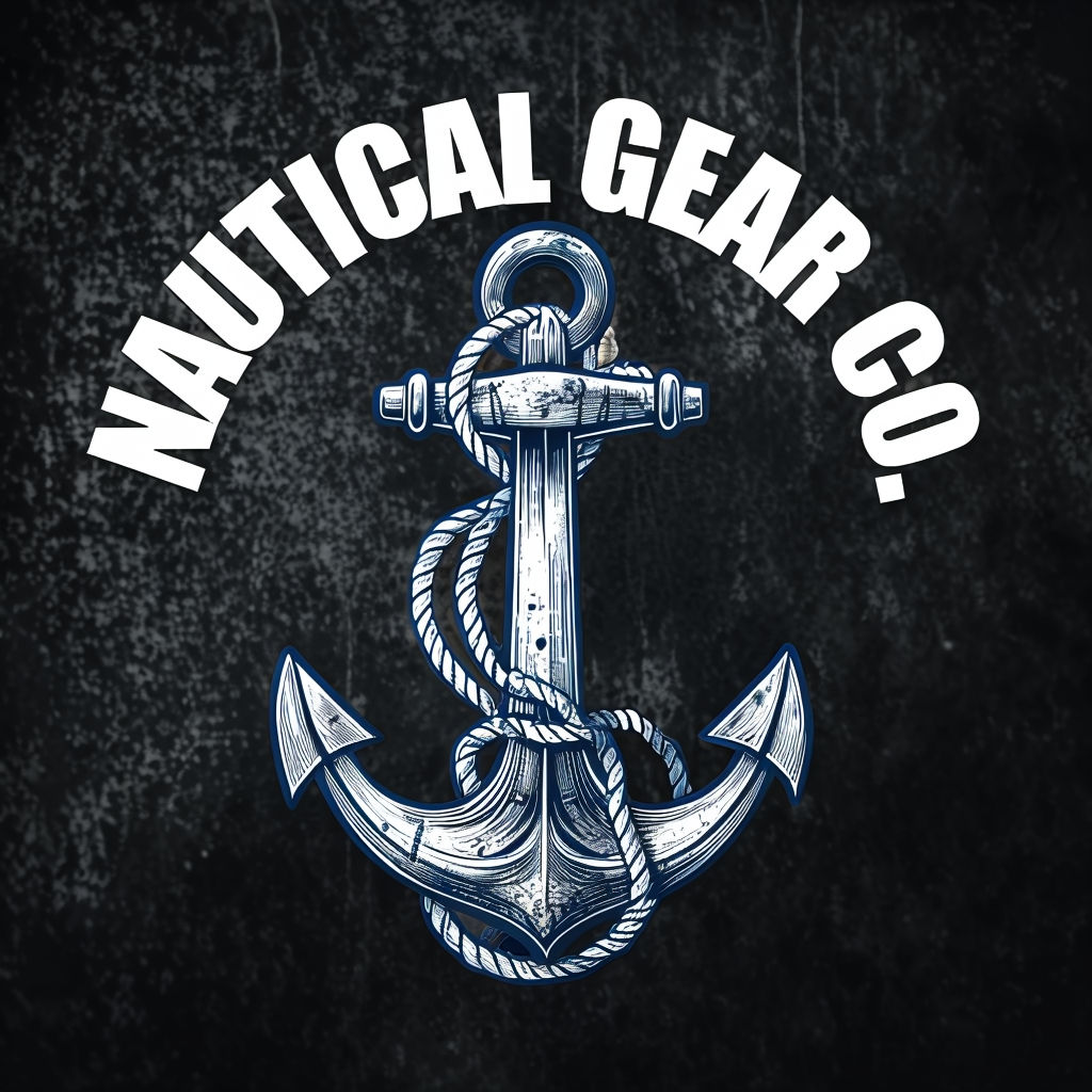 Vintage Nautical Gear Co. Anchor Logo Design