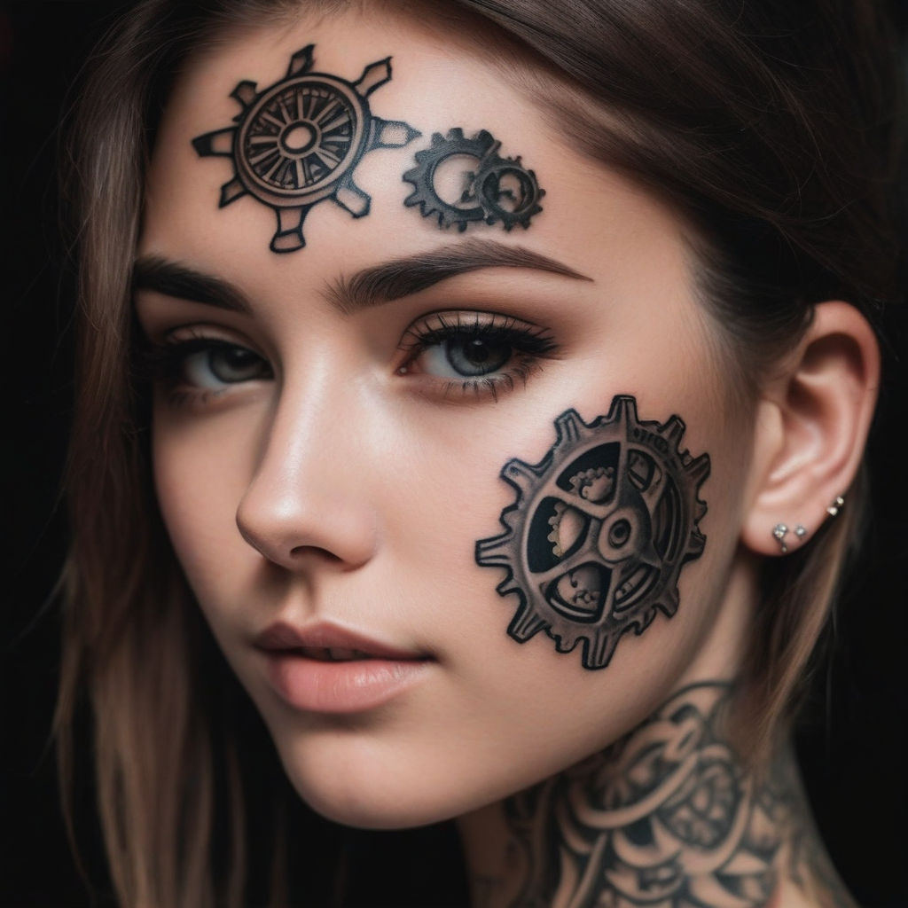 body and face tattoo