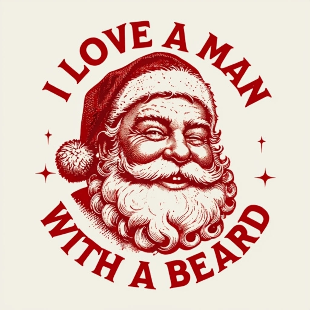 Joyful Vintage Santa Claus Illustration with Fun Text T-Shirt