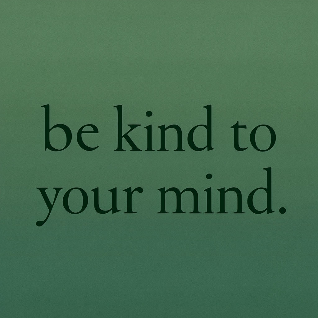 Be Kind to Your Mind Minimalist Motivational T-Shirt