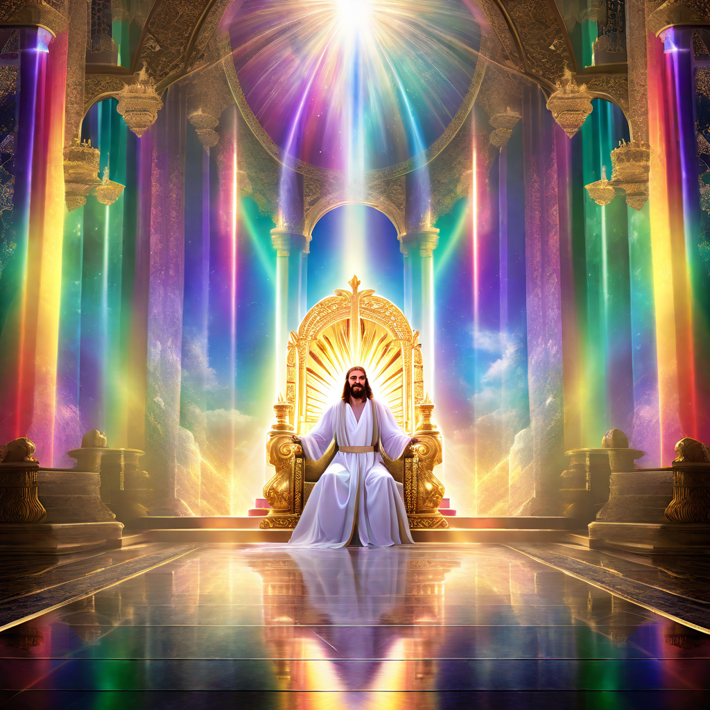 Move poster quality image of the throne room of heaven with ... by Nate ...