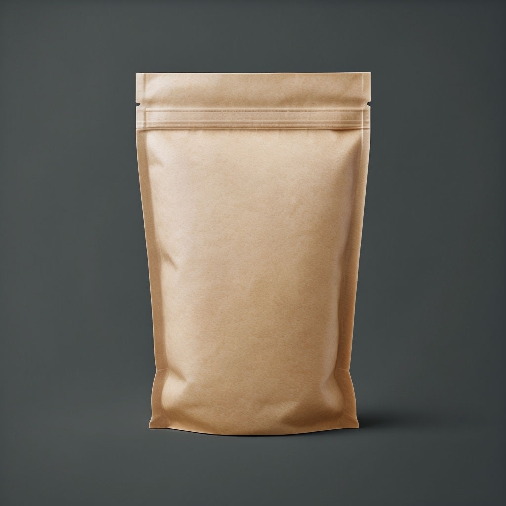 Minimalist Kraft Paper Bag Product Photo Mockup
