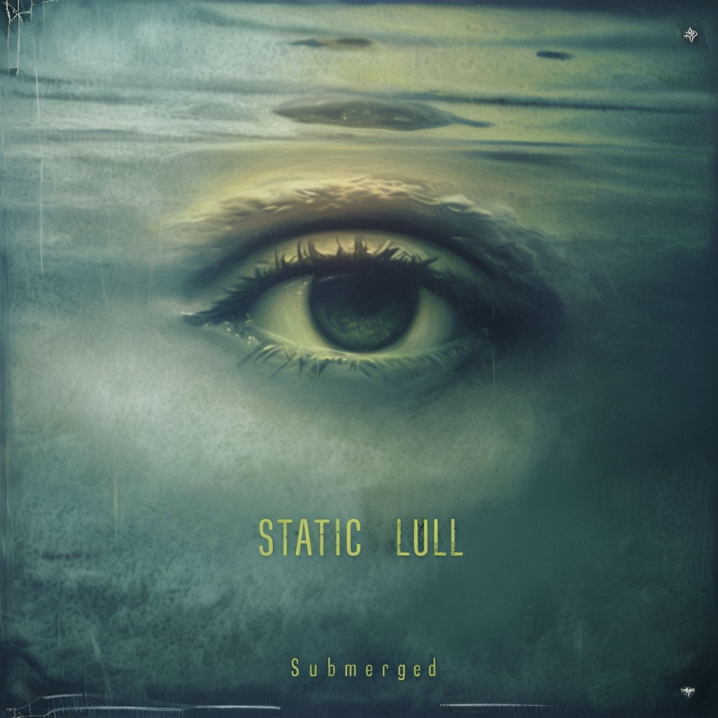 Surreal Distorted Eye in Underwater Scene for Submerged Album Cover Spotify Album Cover