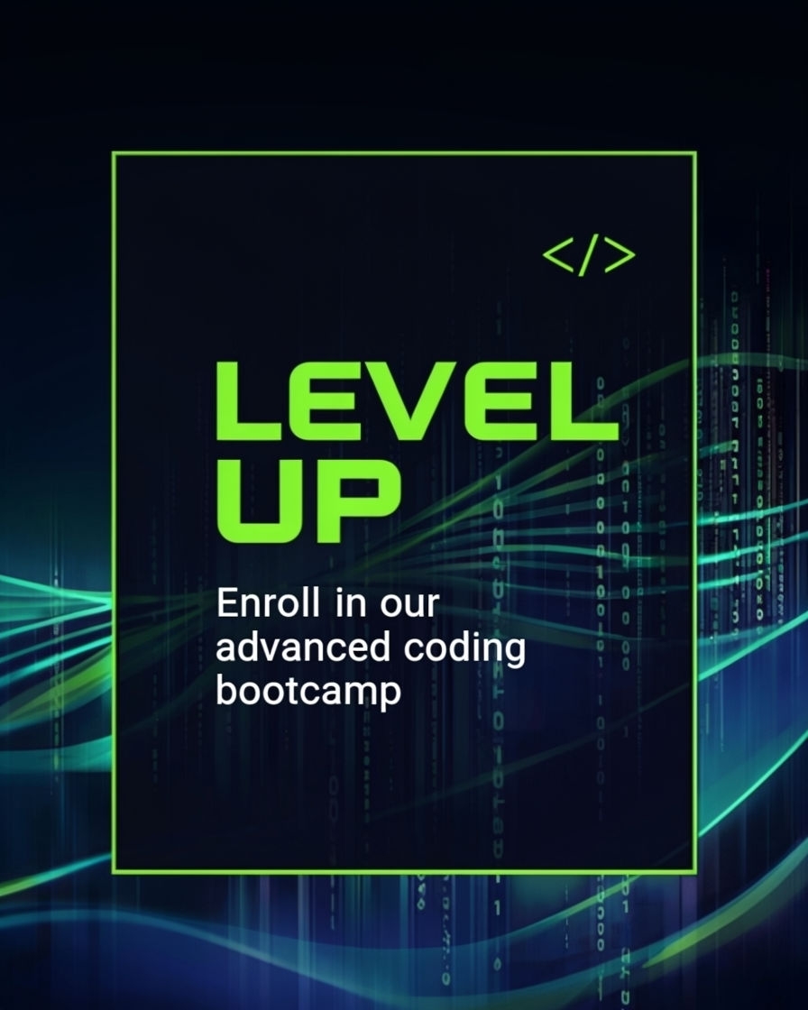 Futuristic Digital Landscape Coding Bootcamp Advertisement Ads