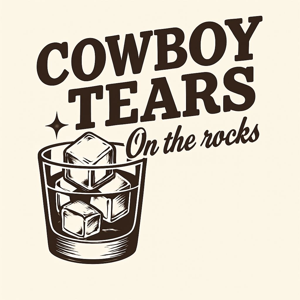 Cowboy Tears Vintage Whiskey Glass T-Shirt