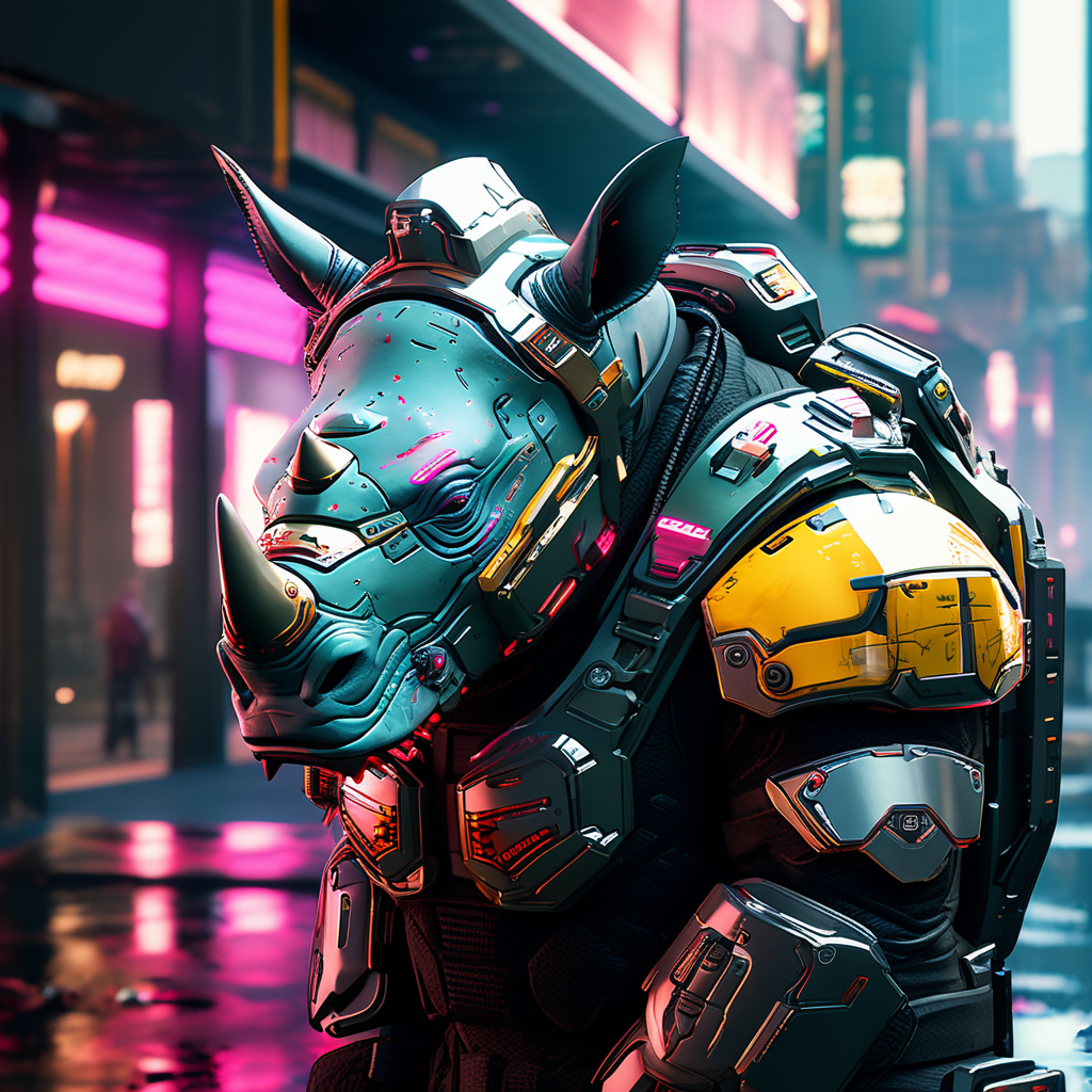 Cyberpunk 2077 secops rhino AR helmet drawing masterpiece by Torgab ...