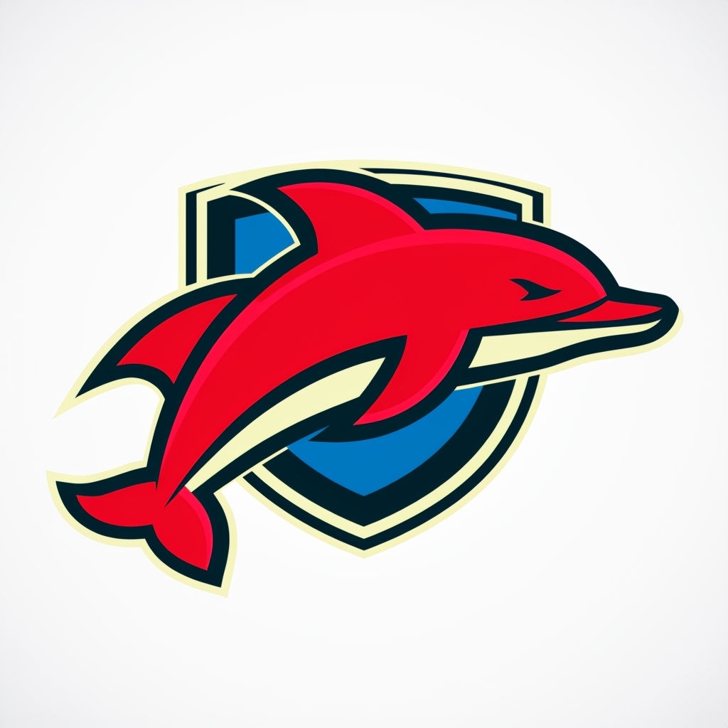 Modern Redcliffe Dolphins Logo Design for Hats