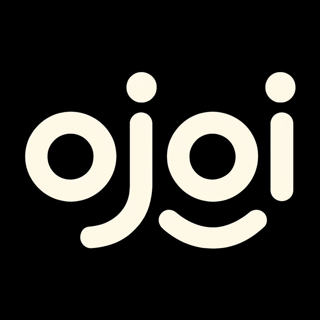 Modern Minimalist OJOI Logo Design with Friendly Appearance Logo