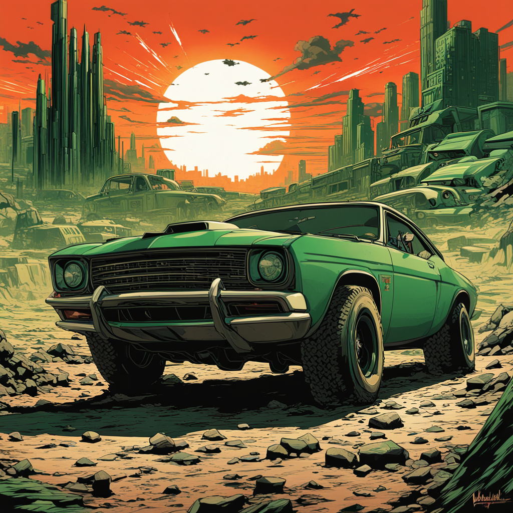 what caused the post apocalyptic world in mad max