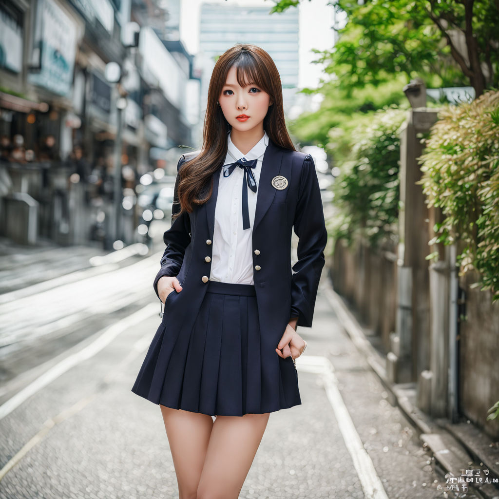 short skirt outfit japan