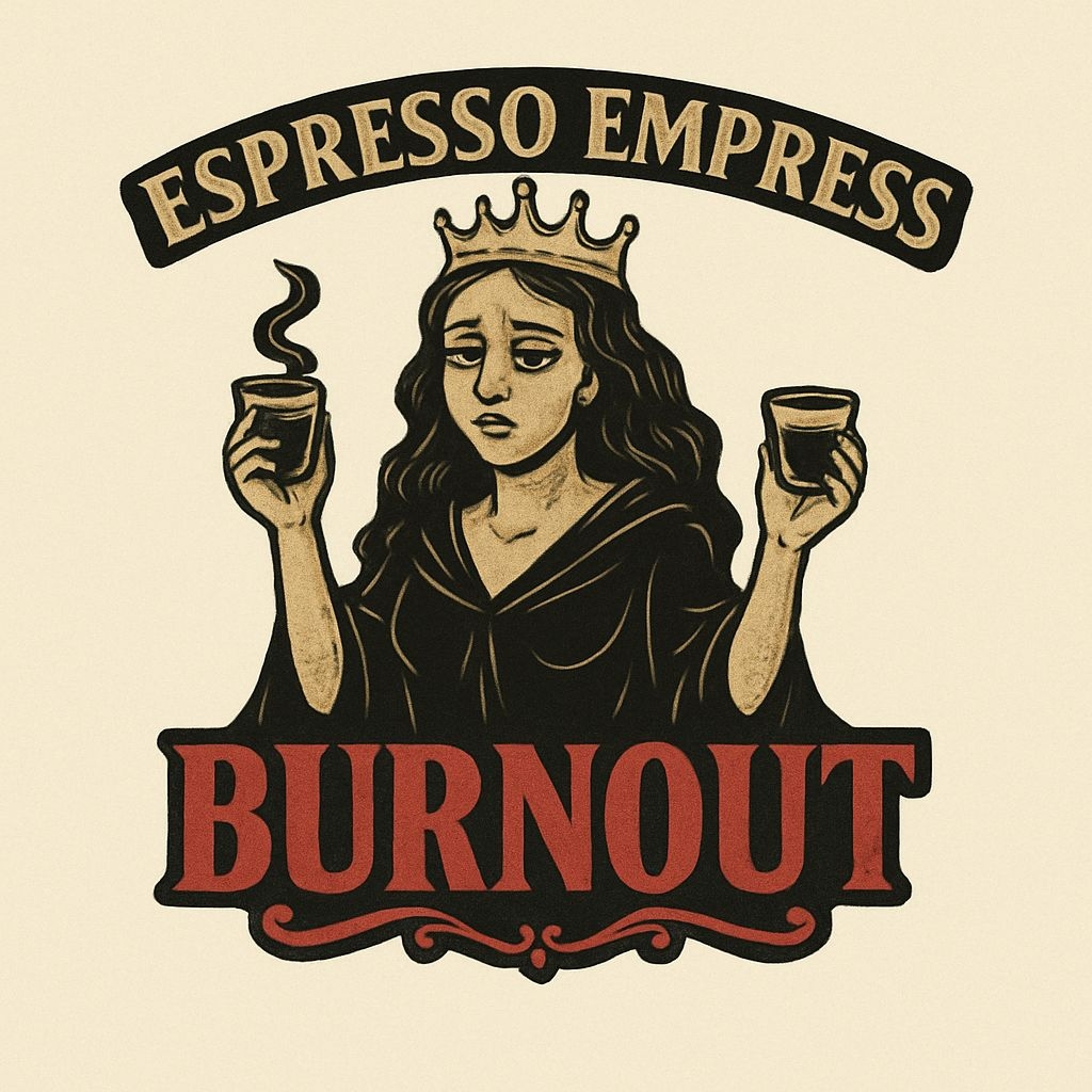 Espresso Empress Vintage Art Illustration Mug