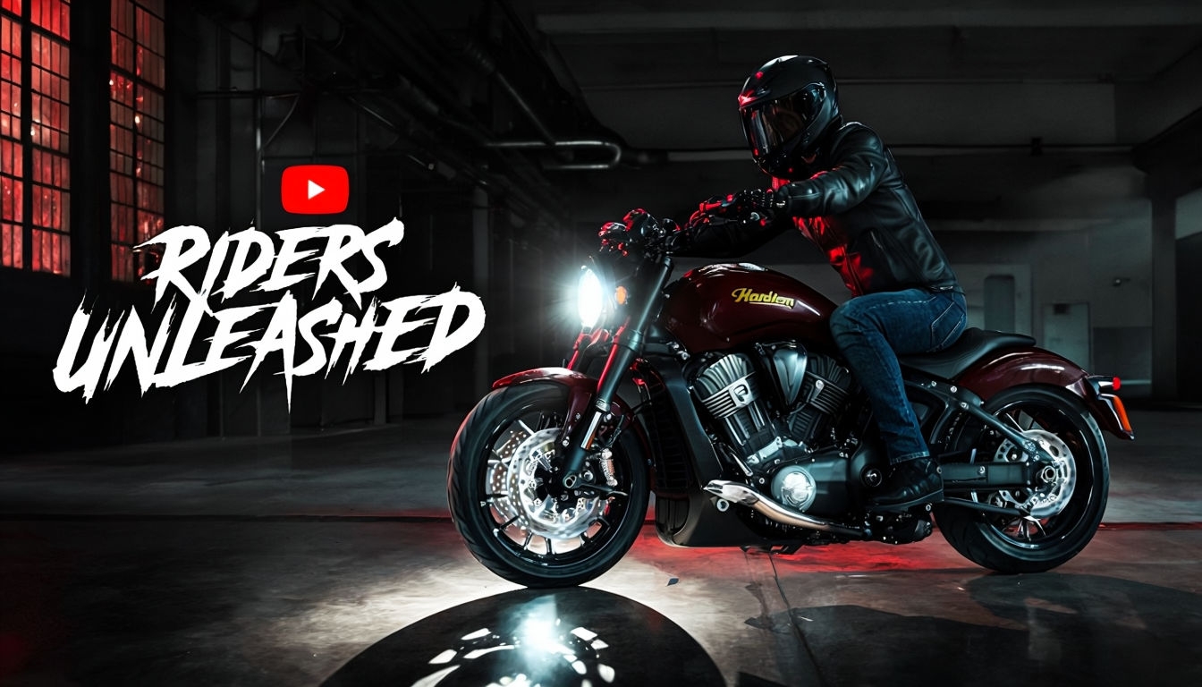 Riders Unleashed Dynamic Motorcycle Adventure Social Media Post