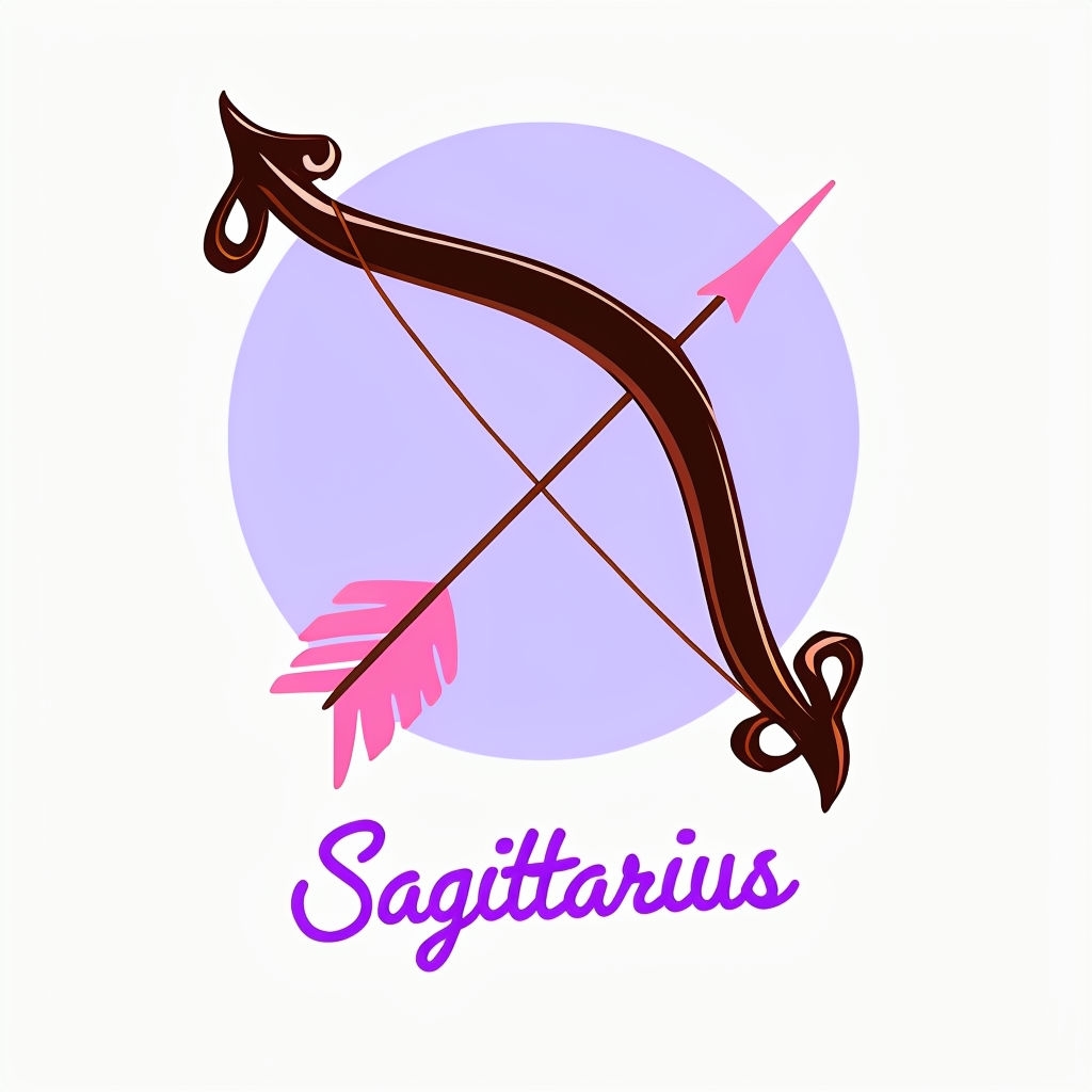 Minimalist Sagittarius Bow and Arrow Illustration Mug