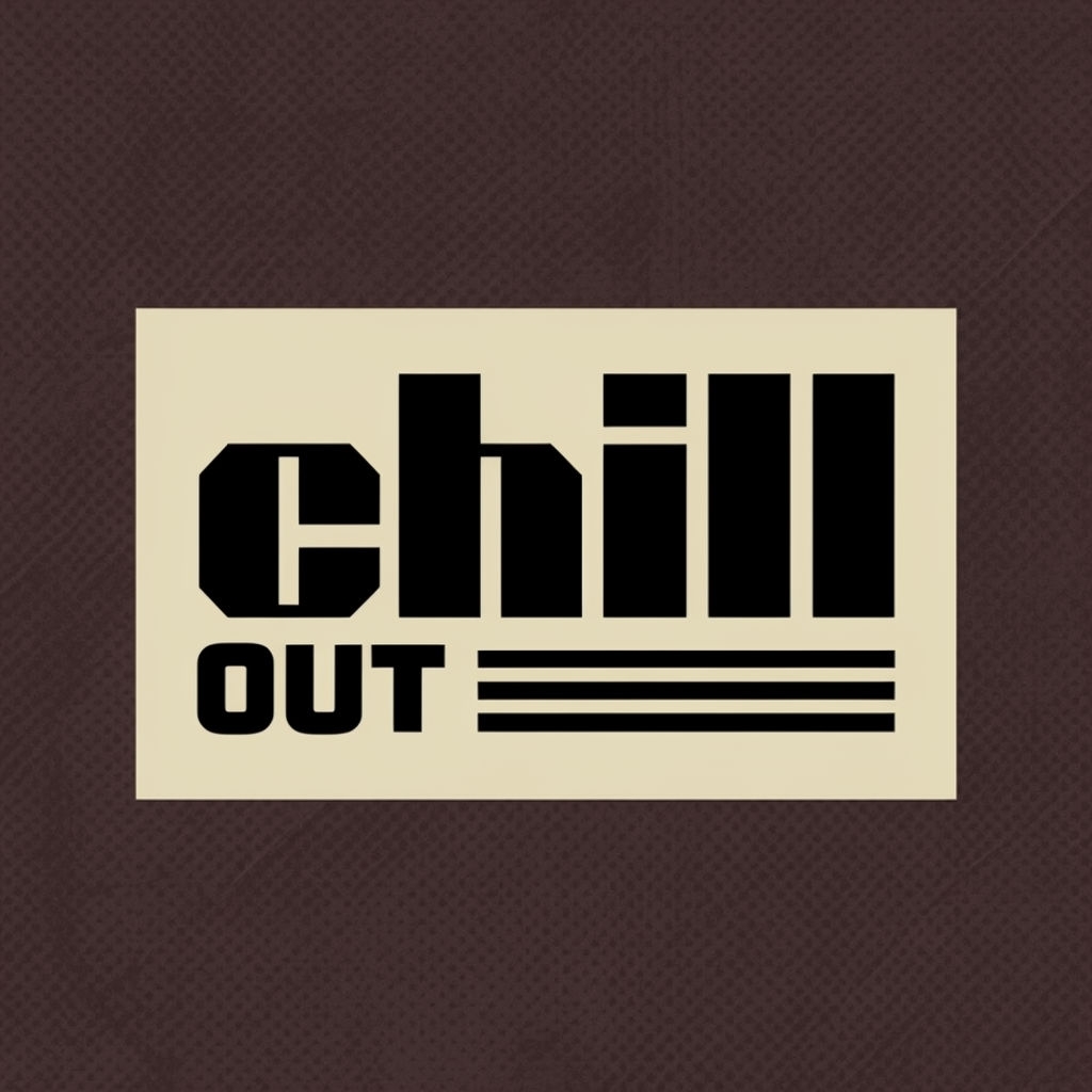 Chill Out Modern Geometric Design Logo