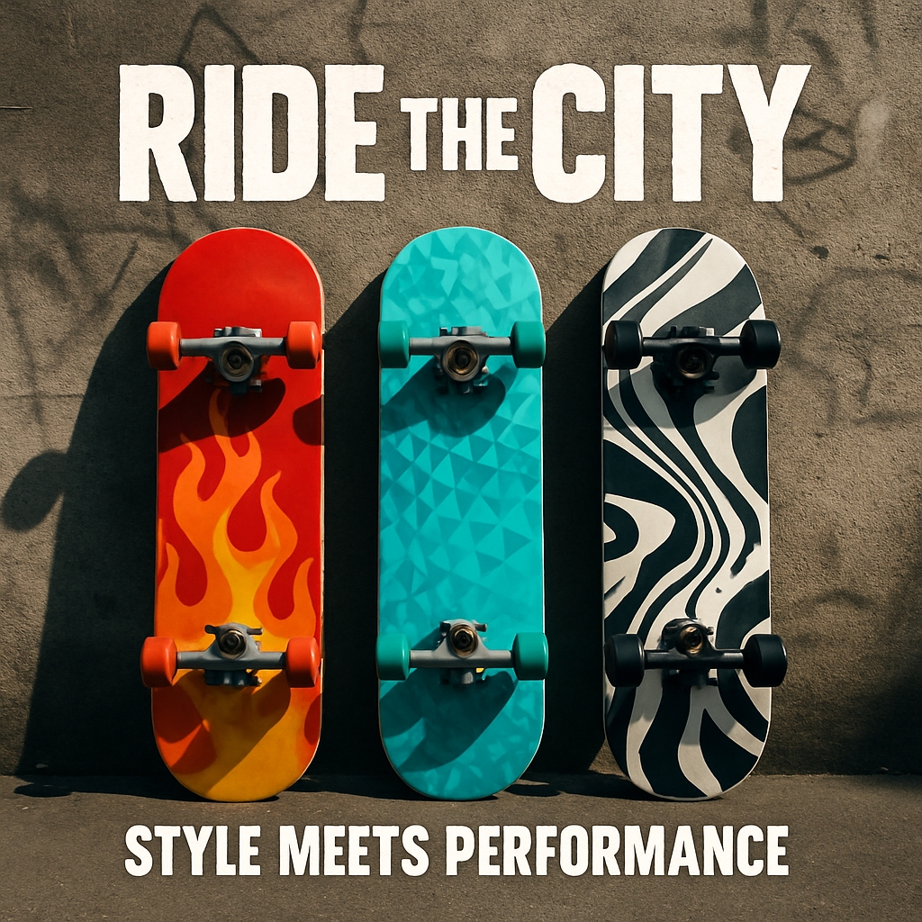 Urban Skateboard Style and Performance Promotion Poster