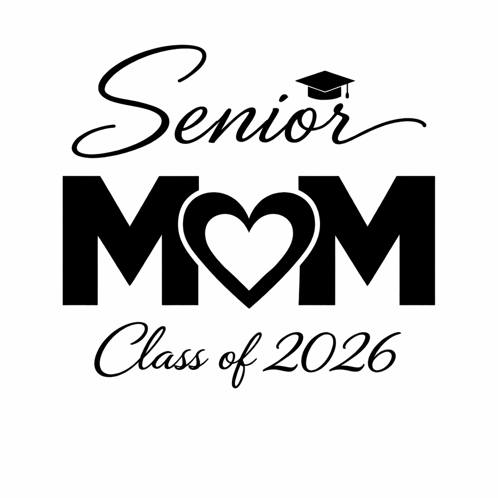 Elegant Senior Mom Class of 2026 Graduation T-Shirt