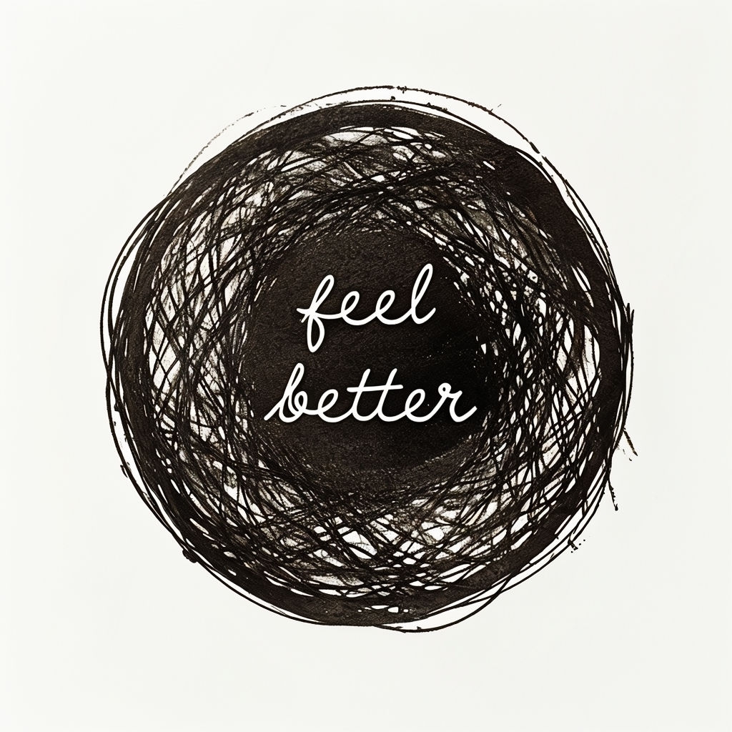 Motivational Feel Better Minimalist Hand-Drawn Illustration Mug