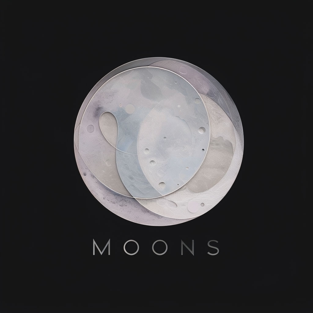 Elegant Minimalist Moon Graphics Logo Design - Playground