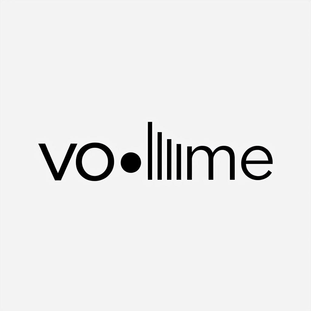 Modern Minimalist Volyme Logo Design on White Background Logo