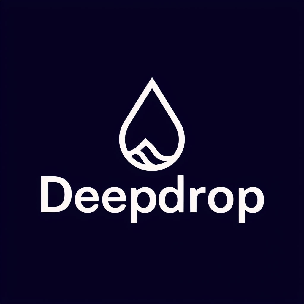 Minimalist Elegant Deepdrop Logo for Premium Bottled Water