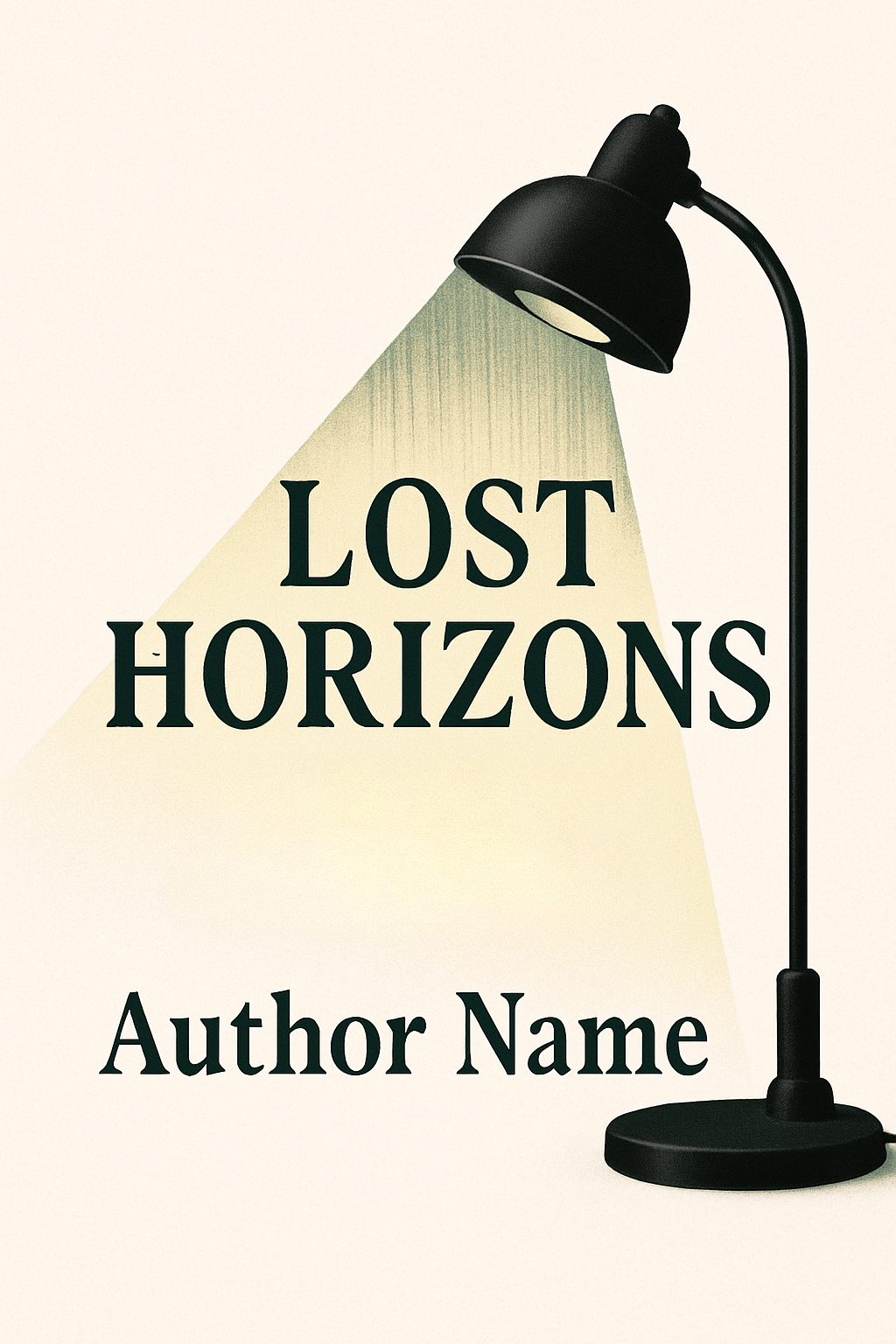 Elegant Minimalist Lost Horizons EBook Cover Design