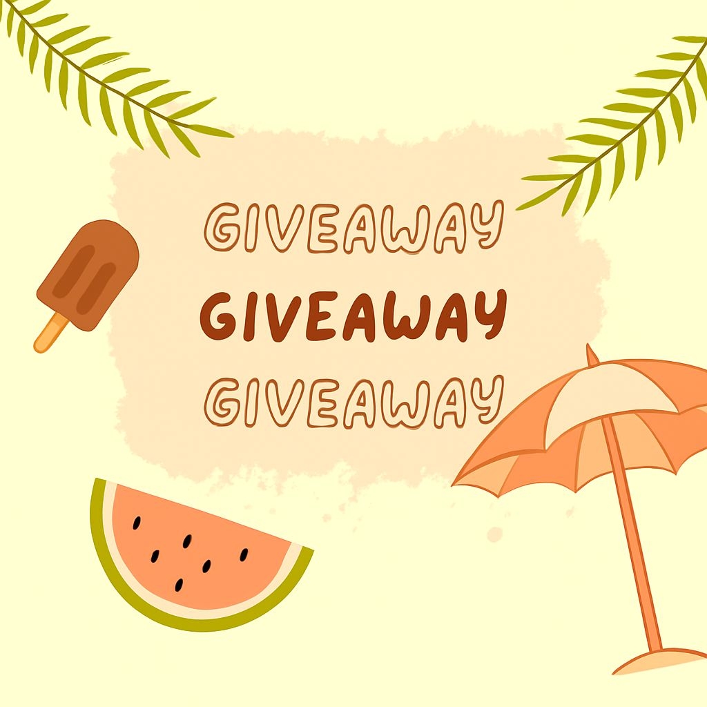 Playful Summer Giveaway Illustration for Tropical Promotions Ads