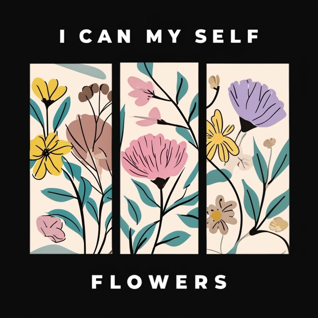 Inspirational Floral Design with Motivational Quote T-Shirt