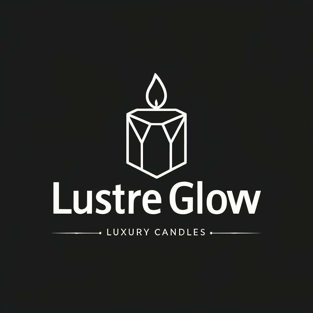 Minimalist Geometric Candle Logo for Luxury Candles Brand