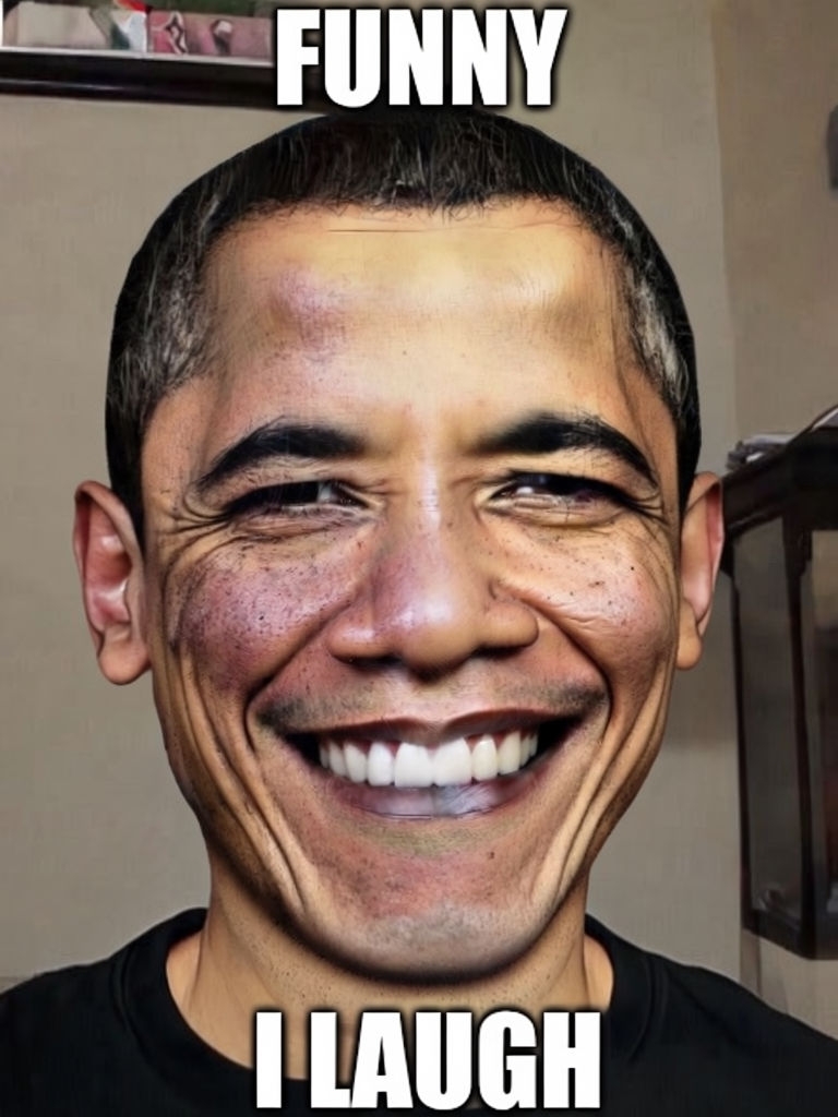 Obama Face Laughing Meme