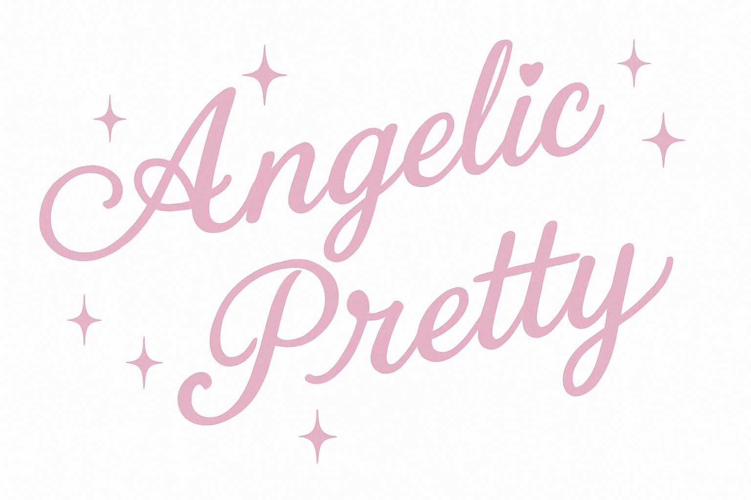 Minimalist Angelic Pretty Cursive Typography T-Shirt