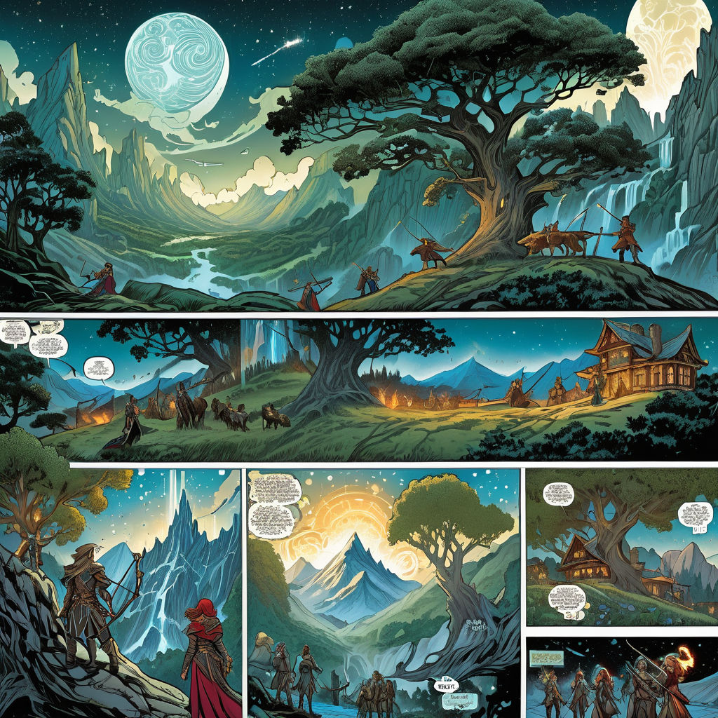 Storybook Comic book panel layout format. Multiple panels by wolf_of ...