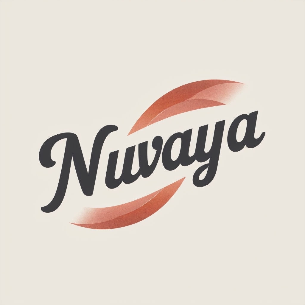 Modern Nuvaya Wellness Logo with Minimalist Design