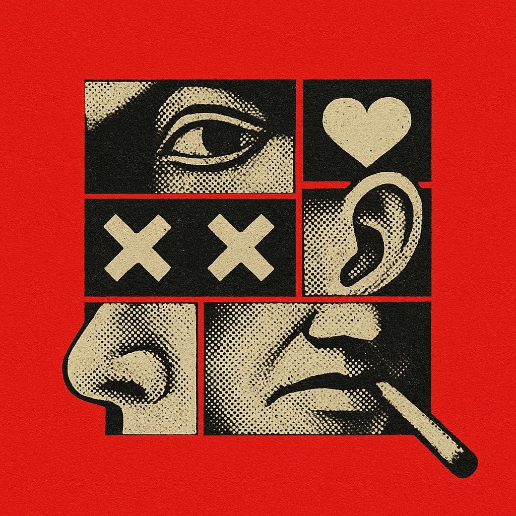 Retro Vintage Pop Art Eye and Heart Graphic T-Shirt