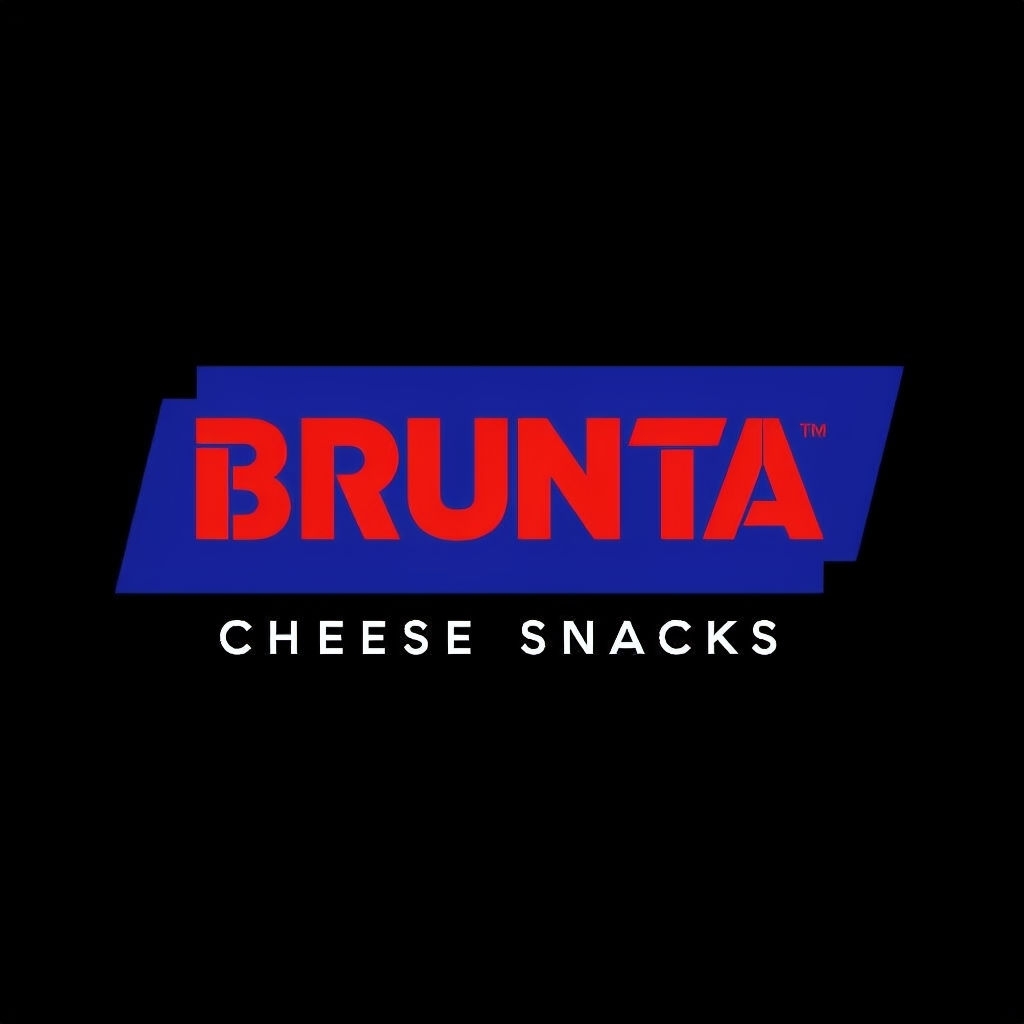 Sleek Bold Brunta Artisanal Cheese Snacks Logo Design