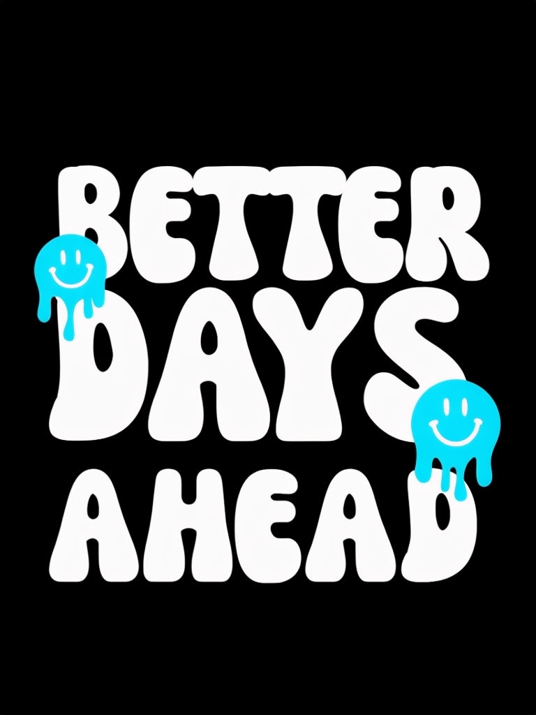 Better Days Ahead Motivational Graphic T-Shirt